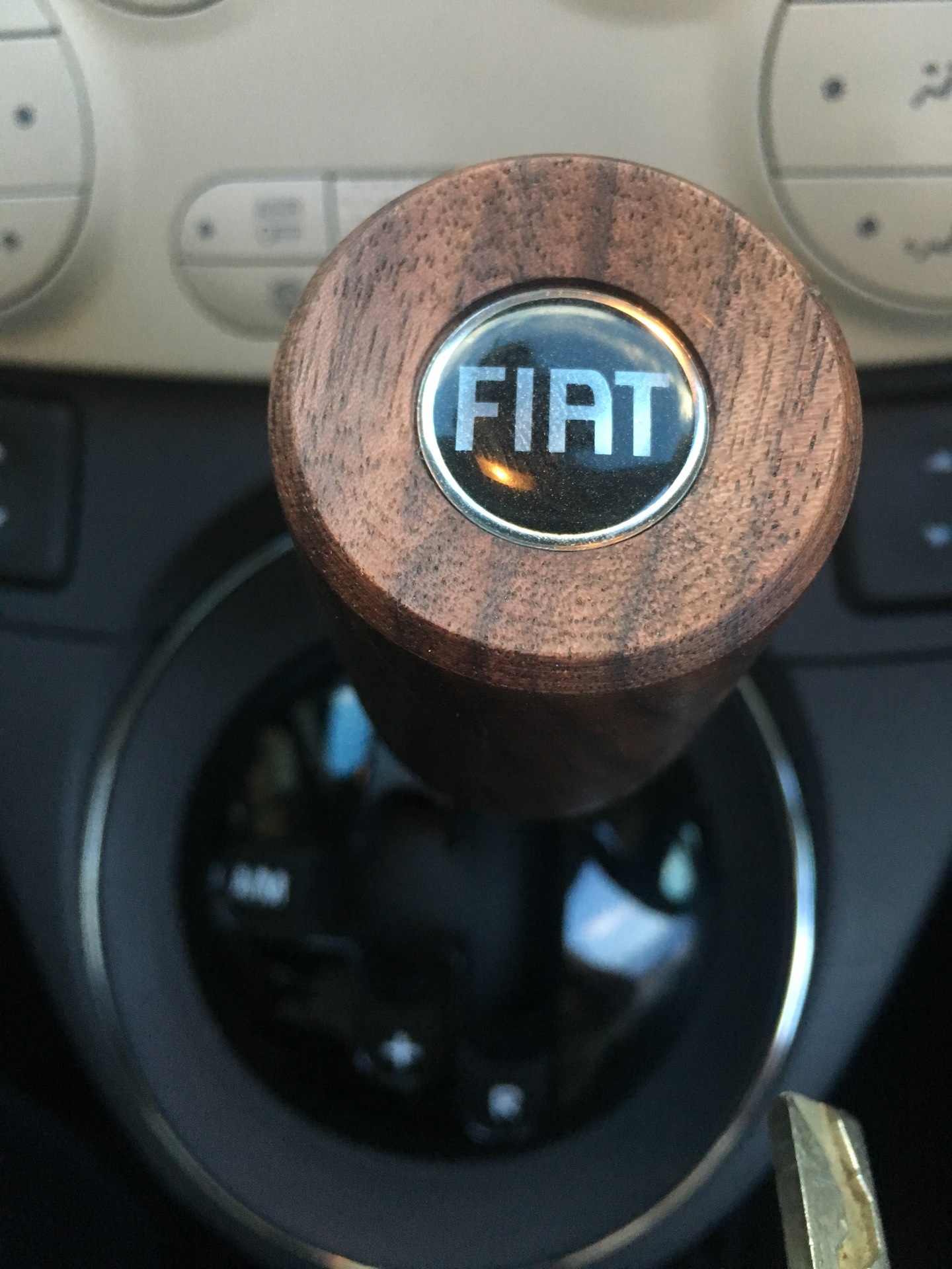 FIAT500用ハンドメイド シフトノブ: ROCCADIA